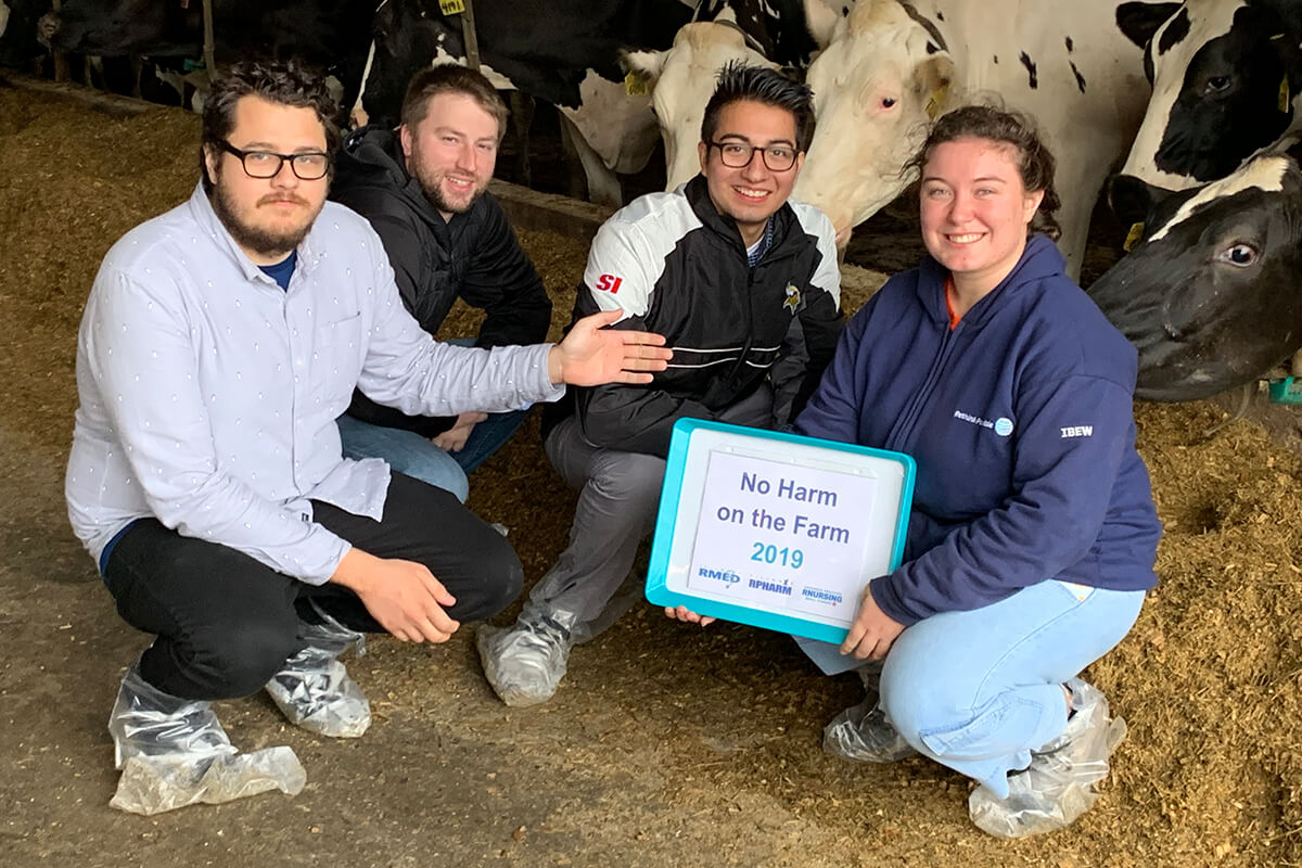 UIC’s rural health professions program includes a “no harm on the farm” visit to a farm to allow students to discuss potential emergencies with first responders and farmers.
