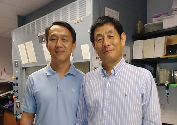 Lei Zhou and Sihong Song at the University of Florida.