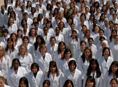 Student Pharmacists in whitecoats.