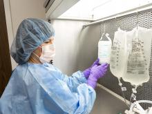 Pharmacist at the ready.