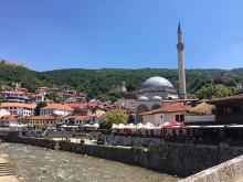 River view of Pristina, Kosovo.